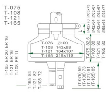 T Type Two Multi-Spindle Head